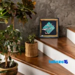 Packaging view of Nasr Decorative Mosaic Artwork - Unique Design label and
