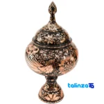 Diamond Cut Copper Chocolate Bowl and Vase Set - Packaging view showing label