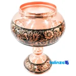 Handmade Copper Candy Dish Engraved Isfahan 19 x label and packaging view)