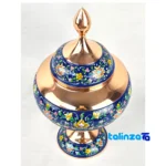 Persian Copper Candy Dish Engraved Design - Packaging view showing label and