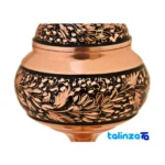 Packaging view of Copper Candy Dish Engraved Model 22 label details and pack finish