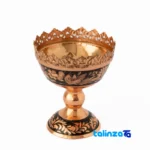 Mosaic Copper Candy Dish Diamond Cut - Packaging view showing label and