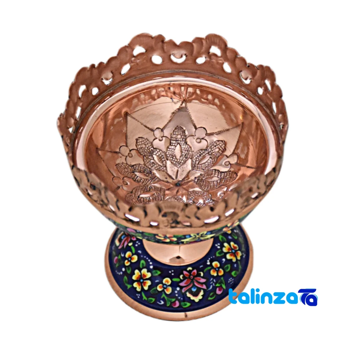 Pardaz Copper Nut Bowl Stylish Design - Packaging view showing label and