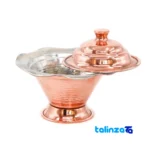 Copper Laleh Design Candy Dish - Packaging view showing label and