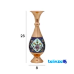 Faraz Art Copper Vase - Engraved Design - Packaging view showing label details and pack finish
