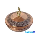 Packaging view of Golriz Copper Chocolate Bowl label details and pack finish