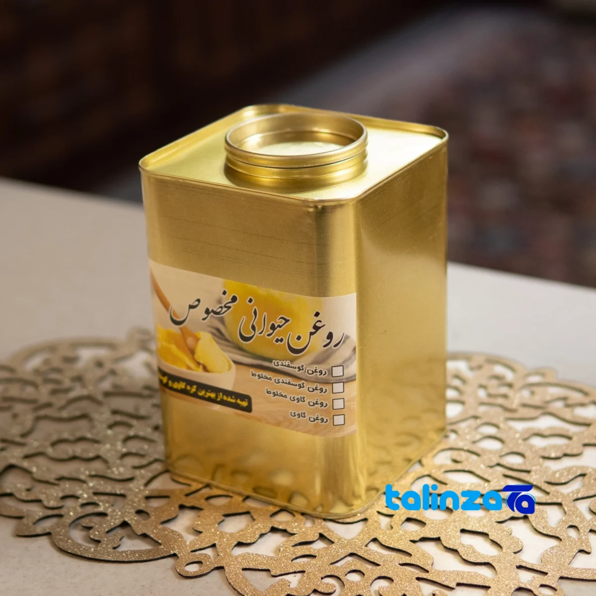 Packaging view of Orchidea Sheep Ghee Organic Cooking Essential label and