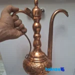 Sadeghi Copper Decorative Bowl and Spray Set Flower Design - Packaging view showing label