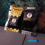 Packaging view of Agha Asal Manuka Honey Sachets Organic label and