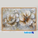 Packaging view of Modern Decorative Wall Art Flower Design label and