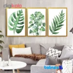 AX14052 Wall Art Set - Three-Piece Design - Packaging view showing label and