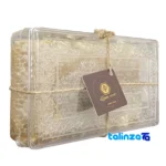 Hobi Organic Beeswax Honey 1000 grams - Packaging view showing label and