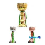 Packaging view of Trophy Cup Model 3-Piece Set Modern Design label and