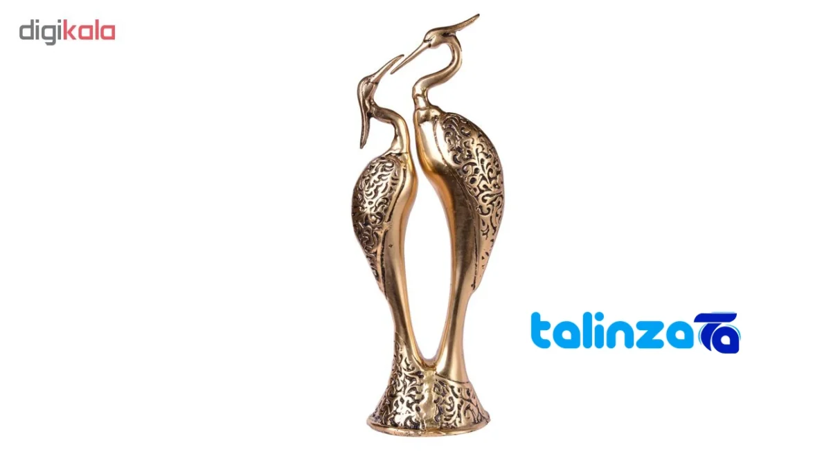Packaging view of Bronze Crane Figurine Pair label and