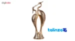 Packaging view of Bronze Crane Figurine Pair label and