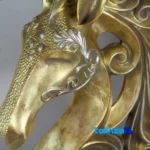 Horse Statue Animal Figurine Unique Decor - Packaging view showing label and