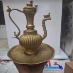 Bronze Basin and Pitcher Set Vintage Duck Design saffron strand quality (Close-up)