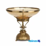 Packaging view of Brass Fruit Bowl Model 4136 - Waterproof Feature label and