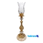 Emperor Brass Candle Holder Set of Two label and packaging view)