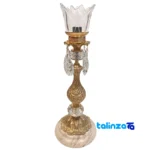 Emperor Brass Candle Holder Set of Two label and packaging view)