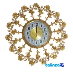 Brass Wall Clock Solar Model H-1217 55 x - Side view showing frame depth and profile