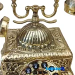 Packaging view of Brass Square Phone Model H-1191 Decorative 23x23x20 cm label and