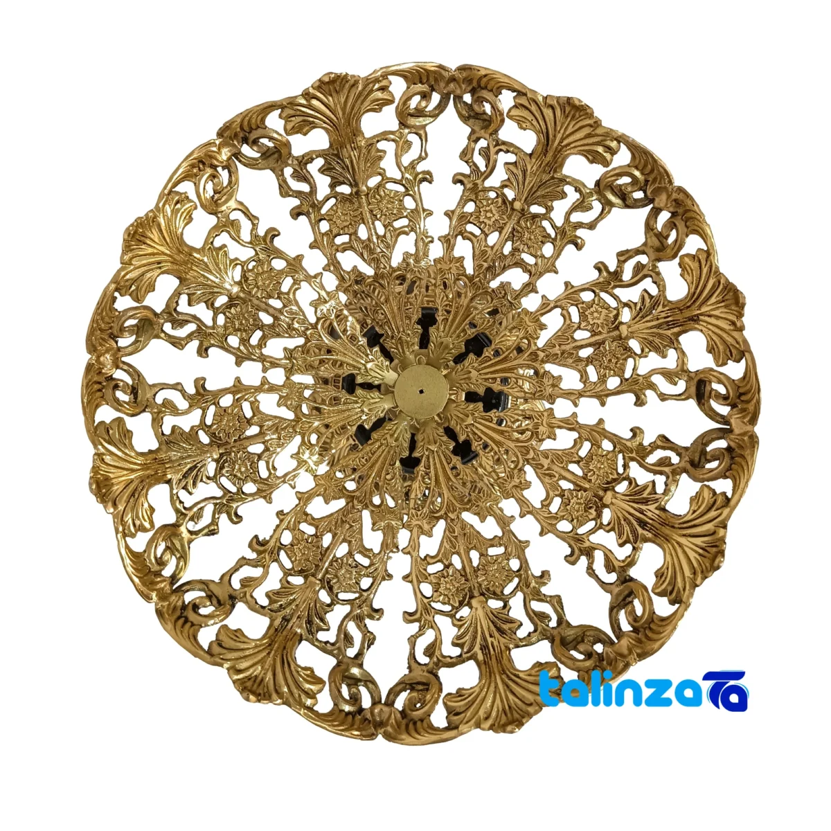 Brass Blossom Fruit Bowl M-1000 label and packaging view)