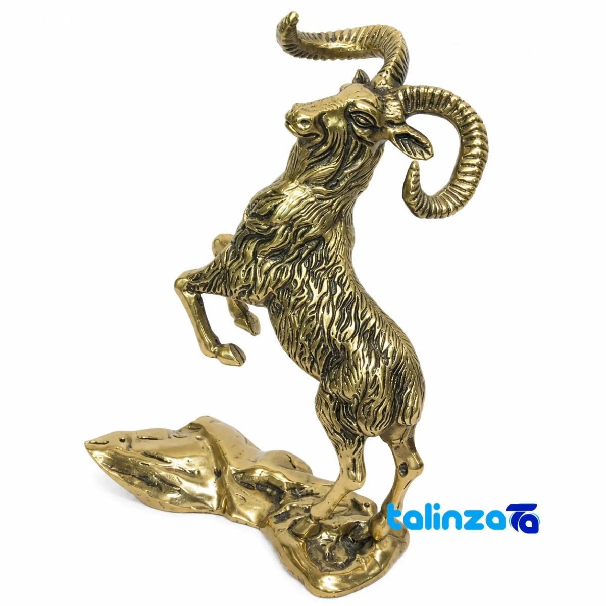 Brass Deer Figurine - Stunning Home Decor - Close-up showing saffron strand quality