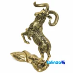 Brass Deer Figurine - Stunning Home Decor - Close-up showing saffron strand quality