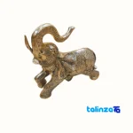 Bronze Elephant Sculpture Artistic Design 29x9x28 cm - Packaging view showing label and