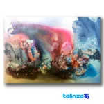 Tahereh Vahidian Moohad Mixed Media Painting Love Symphony Temple D... label and packaging view)