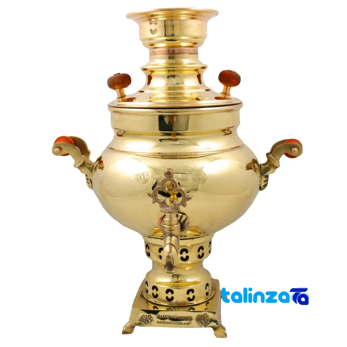 Packaging view of Brass Samovar Charcoal Model 6 label and