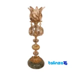 Packaging view of Brass Candle Holder Set H-1339 Elegant Design label and