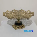 Brass Sweet Dish Model Golbarg M-1051 30x30x16 cm - Packaging view showing label and