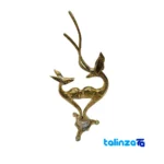 Artisan Bronze Sculpture Elegant Gazelle Model label and packaging view)
