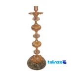Brass Candle Holder Set H-1335 Elegant Design - Packaging view showing label and