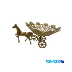 Bronze Fruit Bowl Rose Carriage Design 41x28x20 cm label and packaging view)