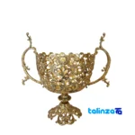 Bronze Fruit Bowl A118 Stylish Design - Packaging view showing label and