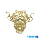 P102 Bronze Flower Pot Durable Design 24x17x39 cm label and packaging view)