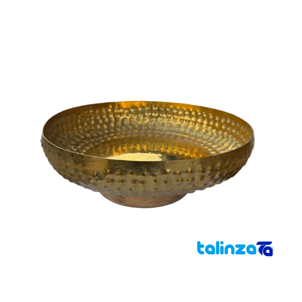 Packaging view of Barooni Brass Fruit Bowl Elegant Design label details and pack finish