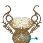 Elegant Bronze Planter Stunning Design 23x14x37 cm - Packaging view showing label and