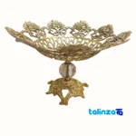 Bronze Rose Model Fruit Bowl C1017 30x30x20 cm - Packaging view showing label and