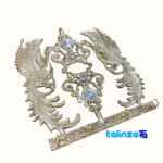 Bronze Key Holder with Towel Rack - Simorgh Model 30x25x10 cm label and packaging view)