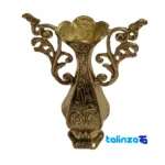 Brass Tabletop Vase Model H-1077 - Packaging view showing label and
