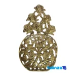 Packaging view of Brass Wall Decor Planter Set 3 label and