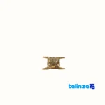 Eiffel Tower Bronze Sculpture Art Piece - Packaging view showing label and