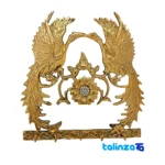 Simorgh Brass Key Holder Decorative Charm label and packaging view)