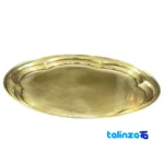 Brass Tray Model 6Qul Durable Design 30x30x2 cm label and packaging view)