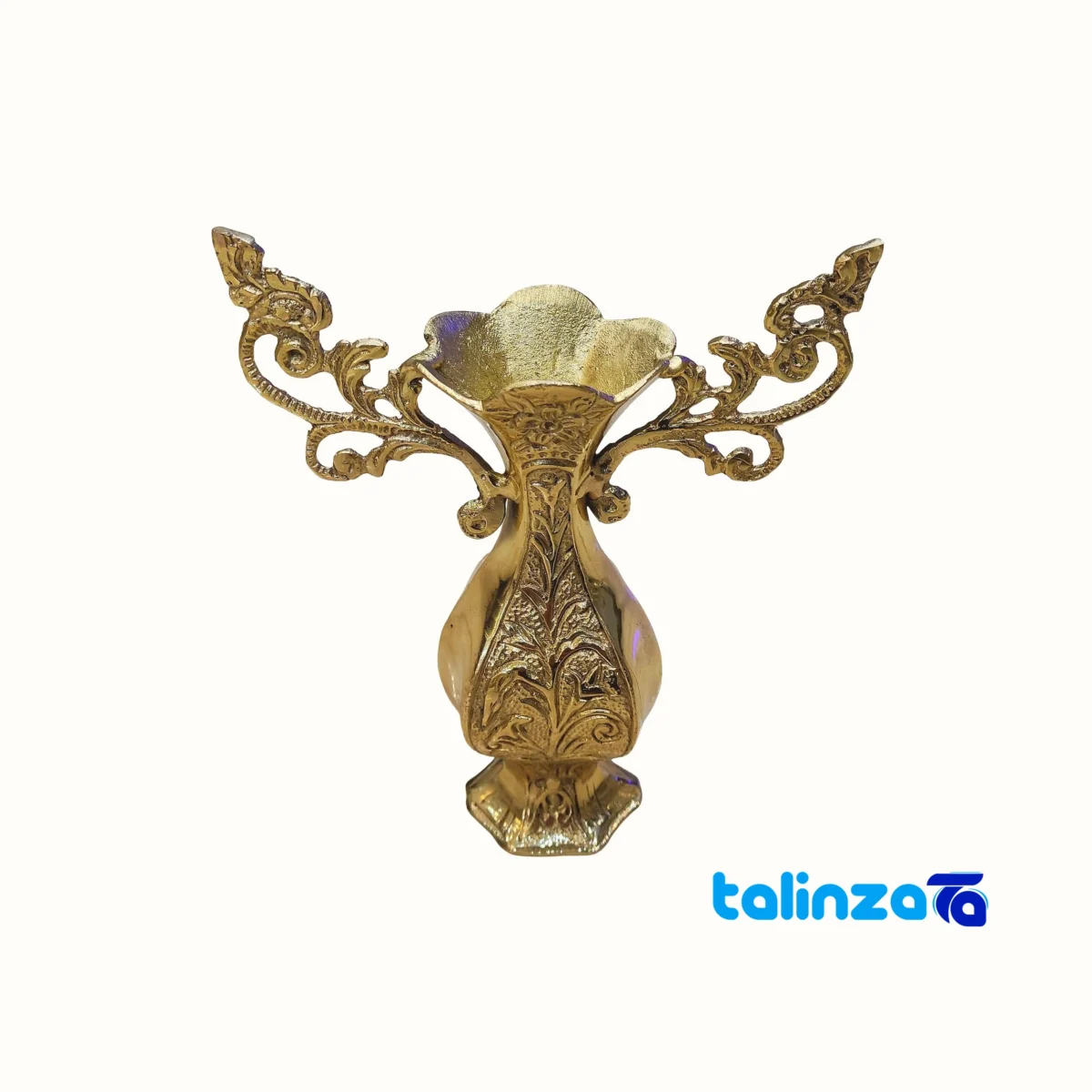 Packaging view of Bronze Vase P108 - Impact Resistant label and