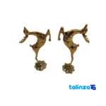 Bronze Deer Statue Set - Elegant Design label details and pack finish (Packaging view)